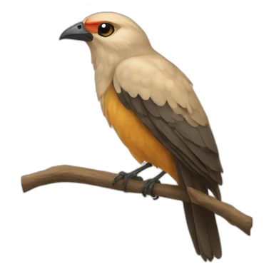 Âne sur oiseau sticker