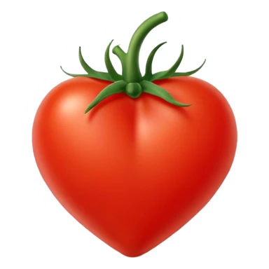 Cute Heart tomato sticker