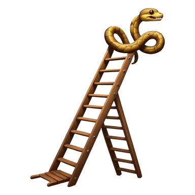 snake on a ladder sticker