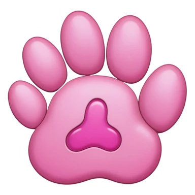 Paw pink sticker