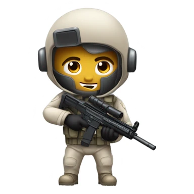 Martian secret service mercenary aiming rifle sticker