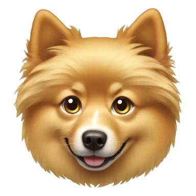 golden spitz dog sticker