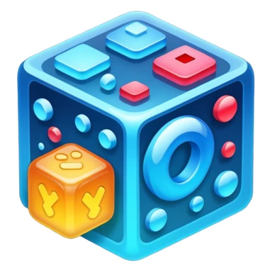 Una representación de materia y bits sticker