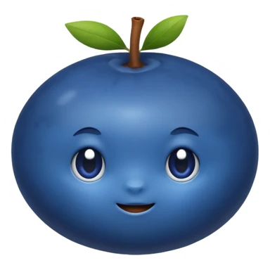 Single blueberry sticker