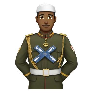 Military with an Orthodox cross sticker