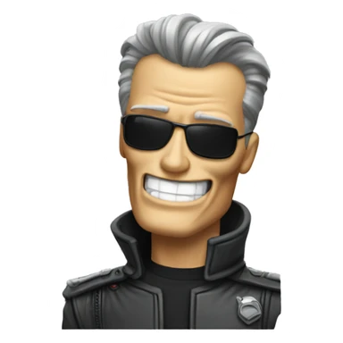 laughing t-800 sticker