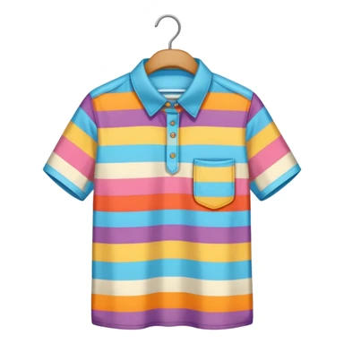 patterned shirt hanged on a hanger sticker