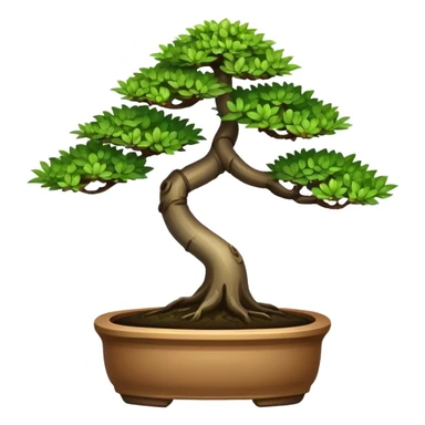 small bonsai with cilindric leaves sticker