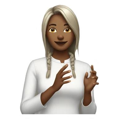 Female worship leader sticker