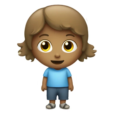 talking child with speech bubble  sticker