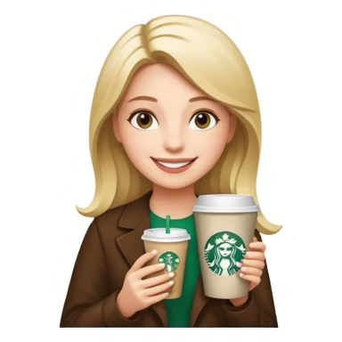 Create a girl with money and Starbucks  sticker