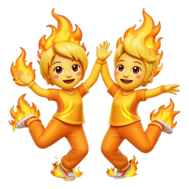 A photograph of a high-quality 3D 🔥👙💃 emoji  sticker