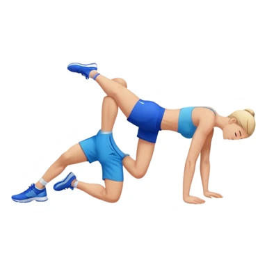 glute-bridges-exercise guy with blue shorts  sticker