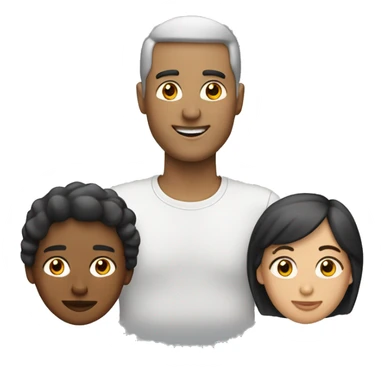 3 mujeres 1 hombre blanco sticker