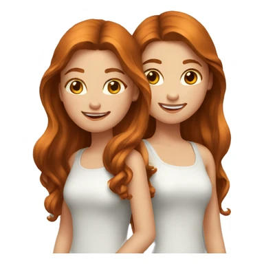 two--girls-best-friends-darkhair-ginger sticker