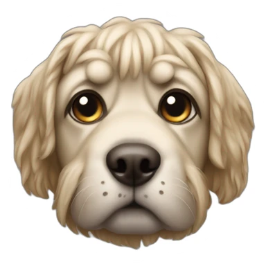 Kind Mops dog sticker