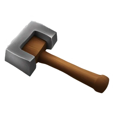 Mad hammer with angry face on it sticker