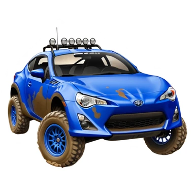 2013 scion fr-s ultramarine off road 4wd monster Baja dessert stadium racer number 86  sticker
