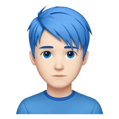 DanTDM with Blue Hair sticker