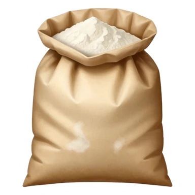 flour in a parchment bag sticker