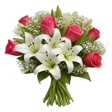 Valentines bouquet flowers  sticker