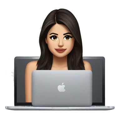 selena gomez on laptop sticker