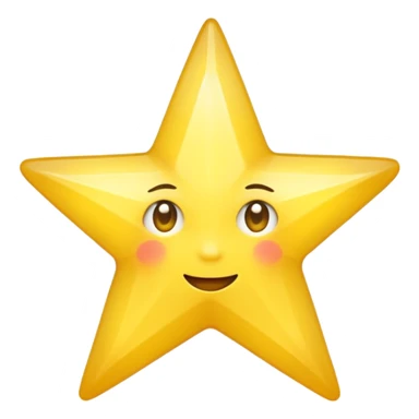 Star twinkle no eyes  sticker