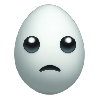 egg with two eyes, two arms, and two legs (standing, io17, facing forward) sticker