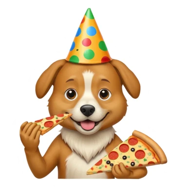 dog theater is really cray cray and is eating pizza with fanta sticker