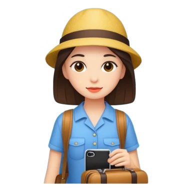 travel aesthetic girl sticker
