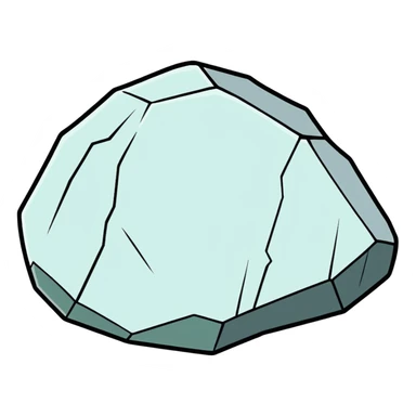 White bumpy rock sticker