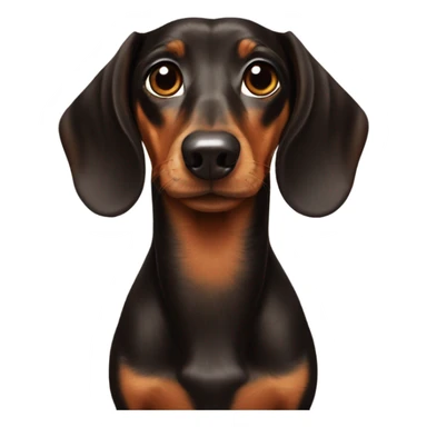 Winner dog dachshund dark brow small  sticker