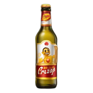 botellín cruzcampo sticker