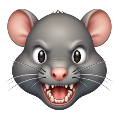 A bad rat that is up to no good and he’s angry sticker