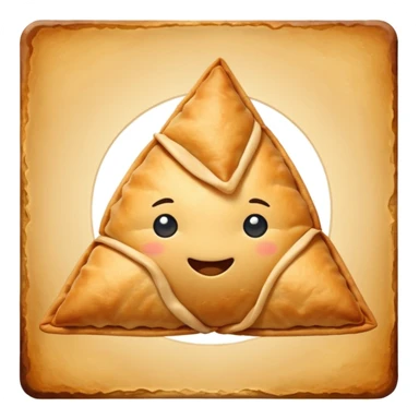 Crispy Handmade Samosa Brand Logo sticker