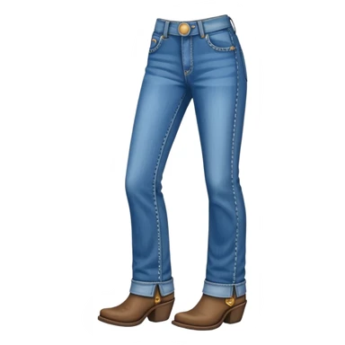 Cowgirl jeans wide at the bottom, just the jeans sticker