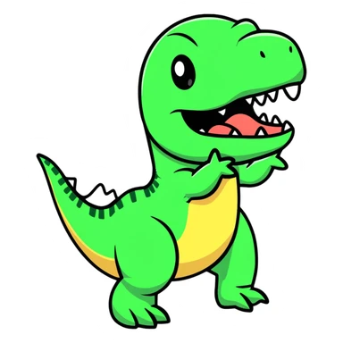 Dinosaur tongue  sticker