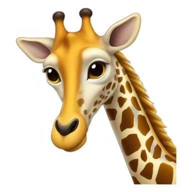 girafe sur abeille sticker