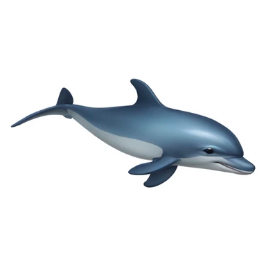 Mérges delfin sticker
