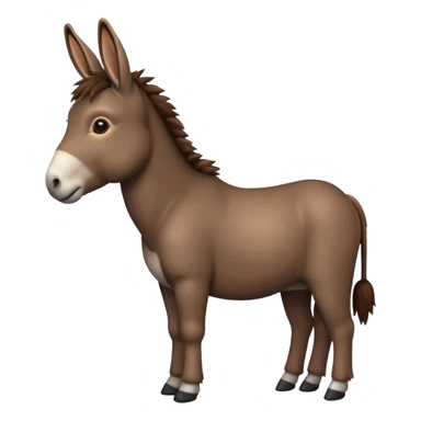 una burra color cafe sticker