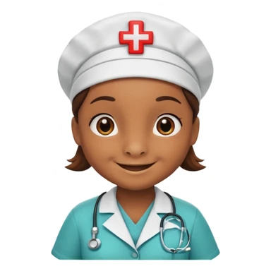 Turtle in nurse uniform smiling.

















 sticker