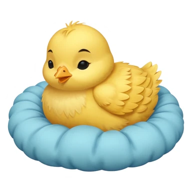 sleeping small chick  sticker