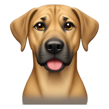 Black mouth cur sticker
