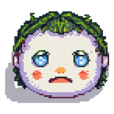 slightly annoyed face sticker