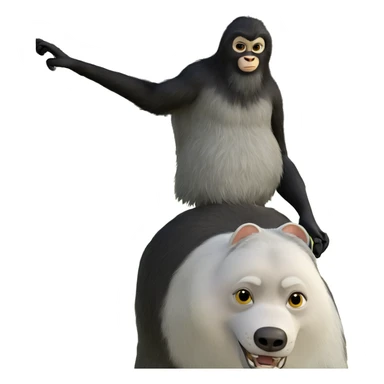 animal in a grassy cage sticker