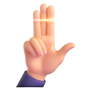 mystical finger pointing outward with a bright magical beam at the fingertip, no text sticker