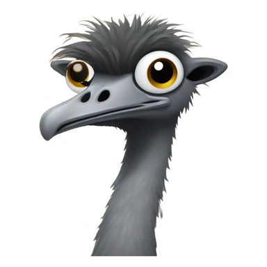 Emu in kangaroo pouch sticker