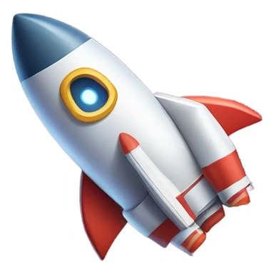 a rocket flies towards a star sticker