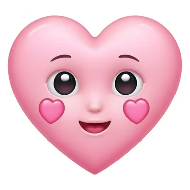 baby pink heart emoji  sticker