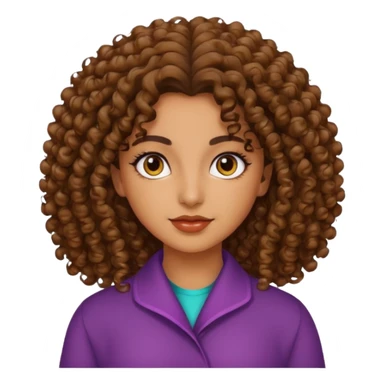 Persian curly girl sticker